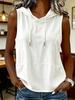 Women S Sleeveless Hooded Casual T Shirt Summer Top