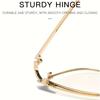 1pcs Latest high-end hollow frame simple men and women's same fashionable design color change anti-blue light glasses