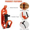 Wall Mounting Bracket Long Handle Tool Roof Rack Quick Release Holder Mount Kit Auto Accessories Shovel Holder Clamp