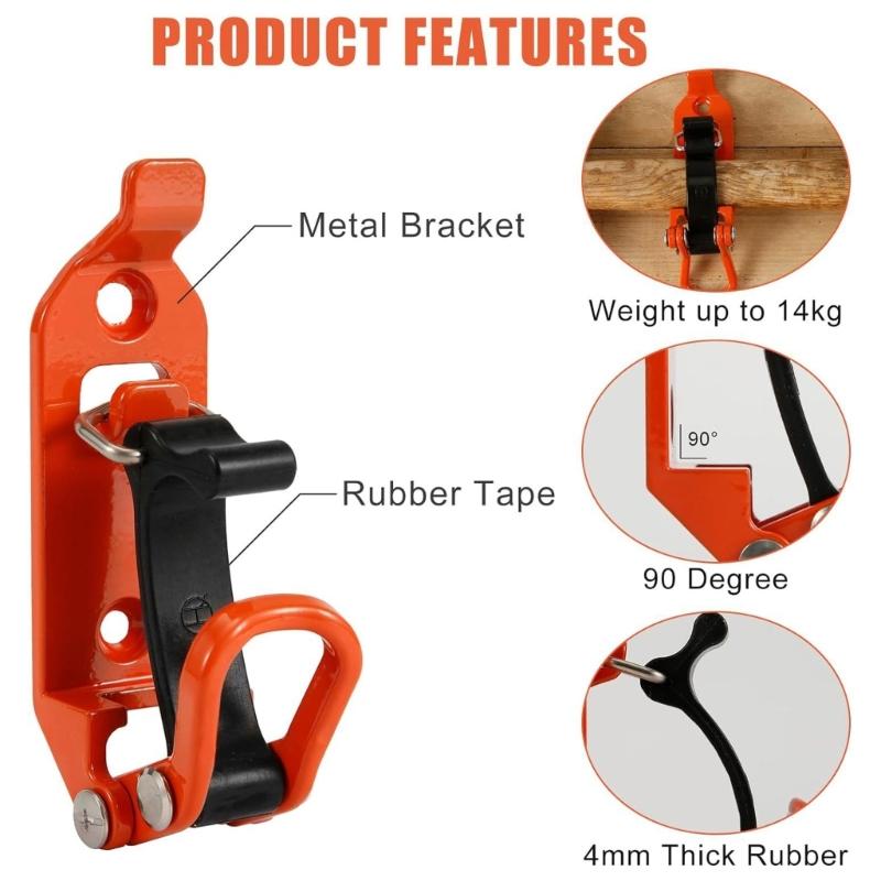 Wall Mounting Bracket Long Handle Tool Roof Rack Quick Release Holder Mount Kit Auto Accessories Shovel Holder Clamp
