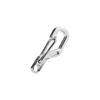 5PCS Bag EDC Alloy Outdoor Mini Spring Hook Keychain Carabiner Key Ring Clips Hook(silver)