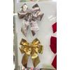 Sturdy Cloth Holiday Bowknot Decoration Classical Red Christmas Tree Accessory Fade Resistant Holiday Ornament