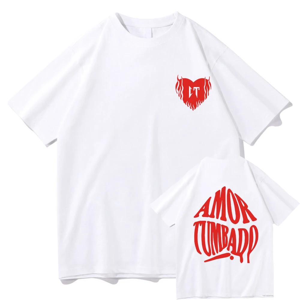 Natanael Cano Corazon Tumbado T Shirts Funny Men/Women Clothing Harajuku Aesthetic Tshirt Vintage Unisex Streetwear Tops