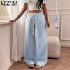 Women's Fashion Casual Stripe Print High Waist Trousers Pants & Capris