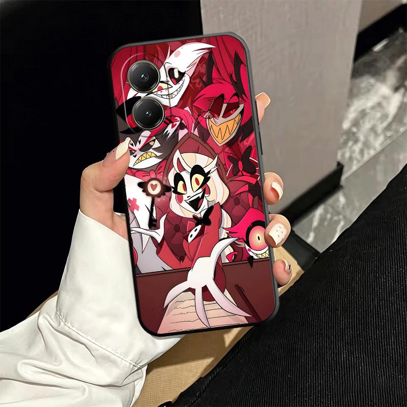 Hazbin Hotel Anime Soft Phone Case for Xiaomi Poco X5 X6 X7 X8 Pro Max X3 F7 F8 Ultra M8 M7 M6 M5 Redmi 15 15C 14C 13C 12C X4 F6