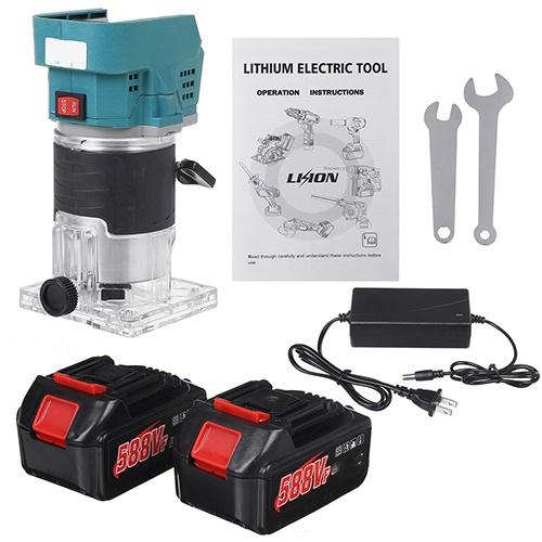 800W 35000RPM Cordless Trimmer Electric Woodworking Engraving Slotting Trimming Carving Machine Router