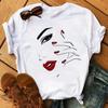 Fashion Graphic Unisex Tshirt Eyelashes Print Kawaii Lashes Unisex Clothes Funny Makeup Aesthetic Shirt Female Clothing Top Tee
