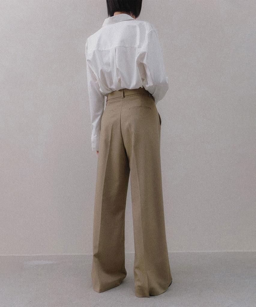 Memua Refined Belted Wide Slacks