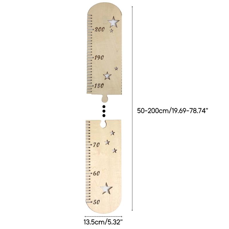 1Set Kids Height Growth Chart Ruler Children Height Gauge Room Decoration for Home Bedroom Dormitory Household