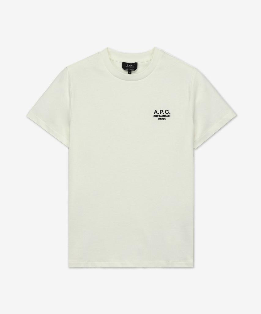Apesse Lou Madame Regular Fit Short Sleeve T-Shirt - White:Dark Navy / Cohbum26388Tae