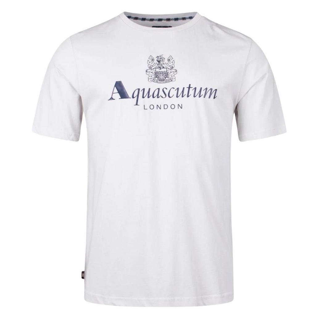 Aquascutum Herren Active T-Shirt mit großem Logo