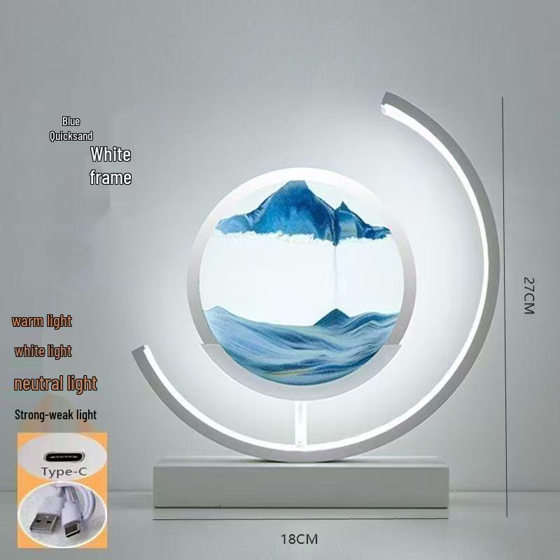 Flowing Sand Painting Atmosphere Lamp: DIY Table Lamp, Night Light, Decorative Gift, Sleep Companion, Sand Art Ornament.
