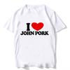 Funny John Pork Is Calling Answer Call Phone Tee Shirt for Women Pig Tops Gothic Hip Hop Tshirt Streetwear Clothes Streetwear