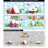 Christmas Window Decal Santa Claus Snowflake Stickers Winter Wall Decals For Kids Rooms New Year Christmas Window Decorations
