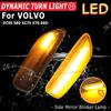 2x For Volvo XC90 S80 XC70 V70 S60 2001- 2009 LED Dynamic Turn Signal Light Side Marker Sequential Lamp Blinker Indicator