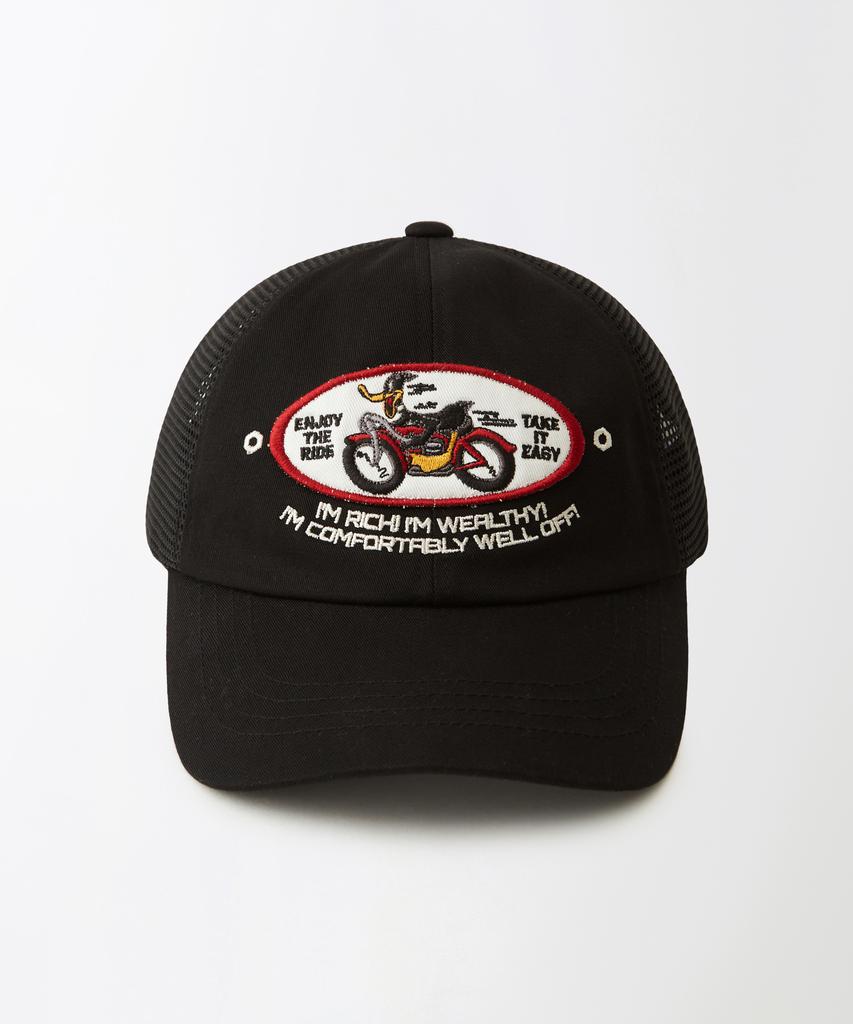 OUTSTANDING [Looney Tunes] Cotton Ball Cap(Enjoy The Ride)_Black