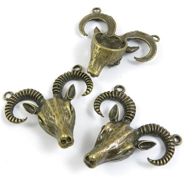 10 ШТ. Шармы для изготовления бижутерии Древние Античный Бронзовый Модные Шармы для изготовления бижутерии Ремесло Шармы Фурнитура Оптом для Браслета Ожерелья Подвески A03490 Овца 1