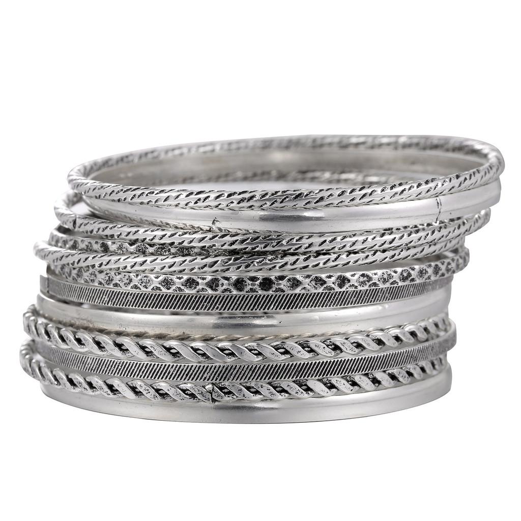 Punk Style Metal Cuff Bracelets For Women And Men With Geometric Design For Travel Gifts