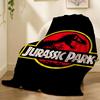 Jurassic Park Throw Lightweight 240g Flannel Blanket Soft Skin-friendly for Summer Cooling