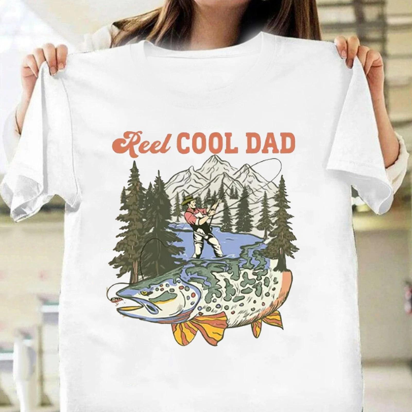

Retro Reel Cool Dad T-shirt, Fishing Dad Tee, Father s Day Gift for Fisherman XL