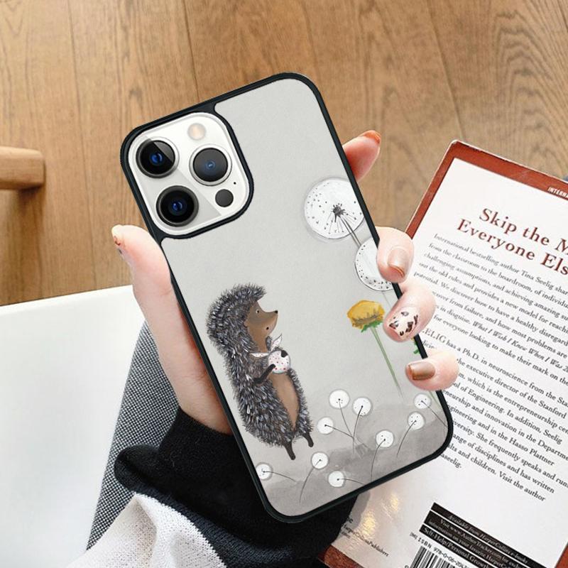 Hedgehog in the Fog Phone Case cover For iPhone 17 Air 14 13 15 16 16e Pro Max Coque 12 11 Pro Max For Apple PLUS fundas