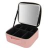 Portable LED Makeup Bag Multipurpose Stylish Large Capacity 3 Color Lights Dimmable Travel Makeup Bag with LED Mirror