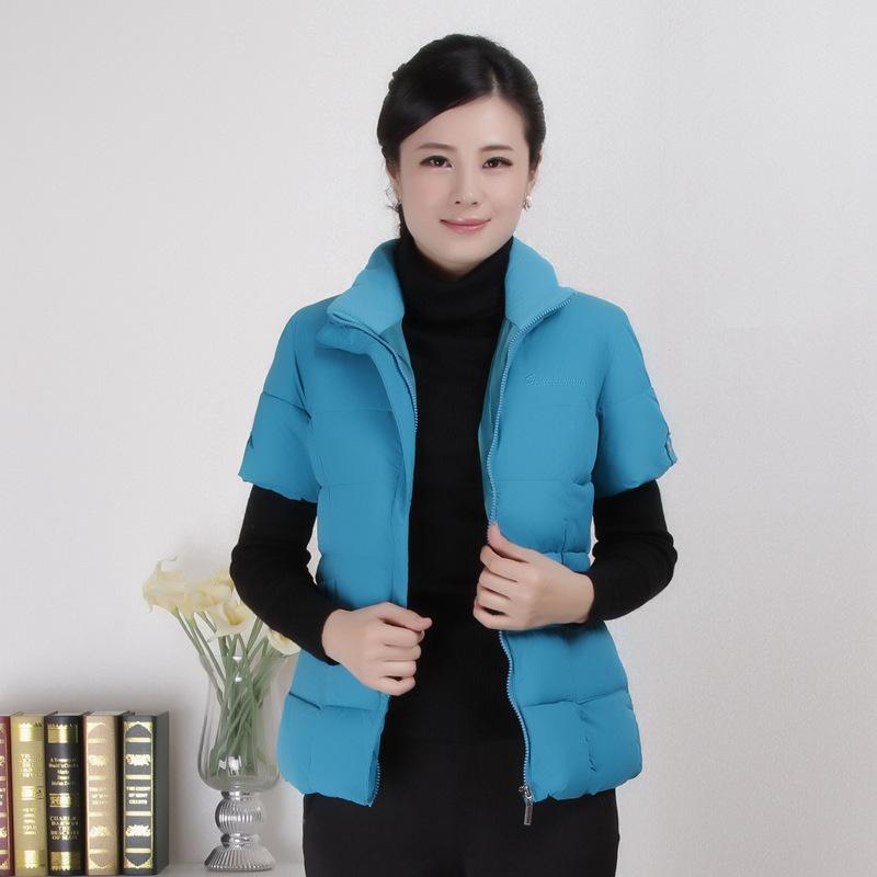 

Женский хлопковый жилет с коротким рукавом, куртка, зимний кардиган, теплая свободная одежда, размер больше XXXXL