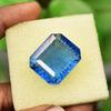 Natural Blue Sapphire Loose Gemstone 41.25 Ct Emerald Cut September Birthstone for Gem Collections