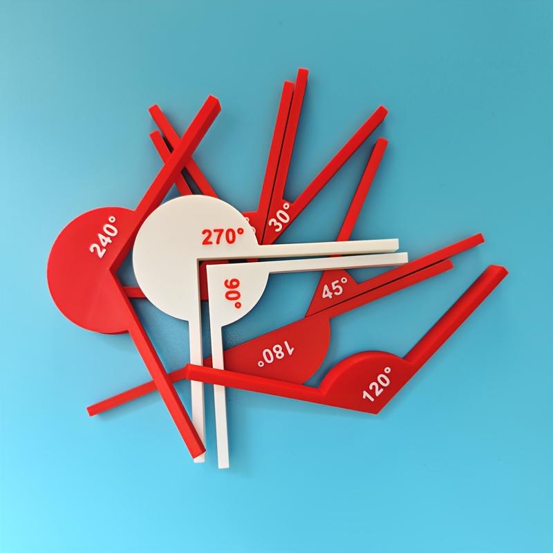 Math Teaching Aids, Angle Measurement Tools Geometric Angle Display Instruments Educational Learning Tools for Angle Recognition