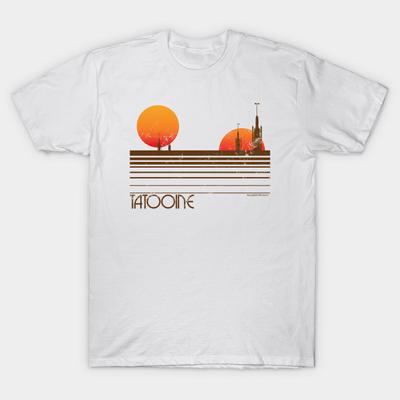 T-Shirt Damen Besuch Tatooine Harajuku Druck Kawaii T-Shirt Sommer Kurzarm Damen T-Shirt Top Tee