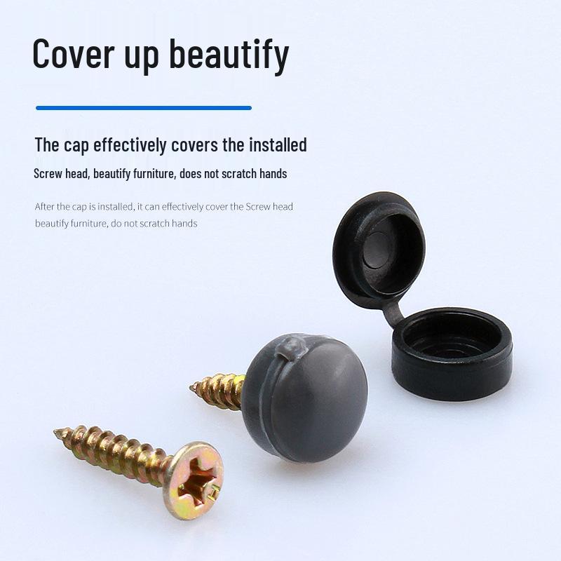 Decorative Dustproof One-Piece Screw Cap for Self-Tapping Screws