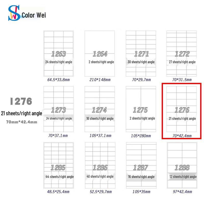 A4 Matte White Self-Adhesive Pre-Cut Printer Labels