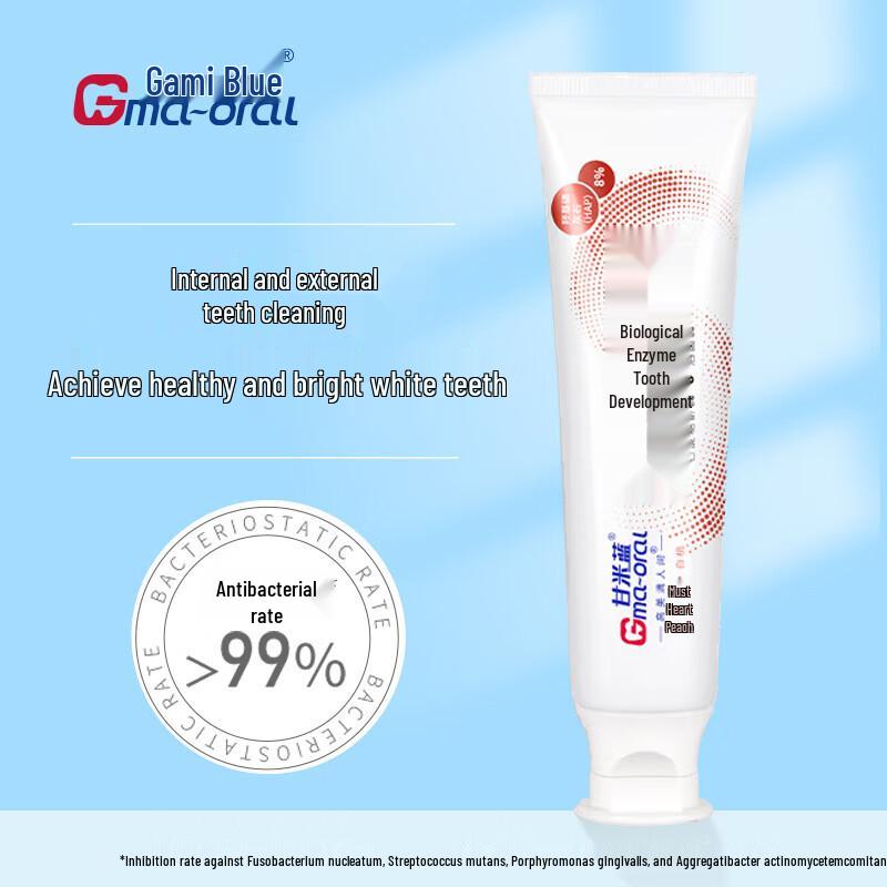Ganmi Blue White Peach Bioenzyme Toothpaste
