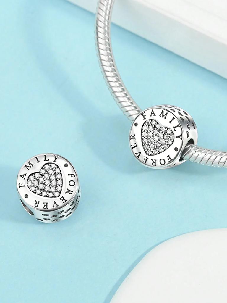 Charms Plata Copper Colors Mother'S Day Love Mother Beads Charm Pendant For Original Bracelet For Women Diy Jewelry Love Gift