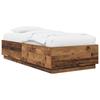 Bed Frame Reclaimed Wood 80 X 200 Cm Engineered Wood