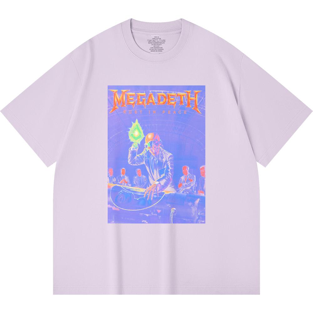 230 g/m² 100% Baumwolle Heavy Metal T-Shirt Rockband Beliebte Musik Druck Unisex Schweres Baumwoll-T-Shirt