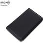 New anti-magnetic women's wallet first layer cowhide long zipper passbook bag large capacity leather passport wallet
