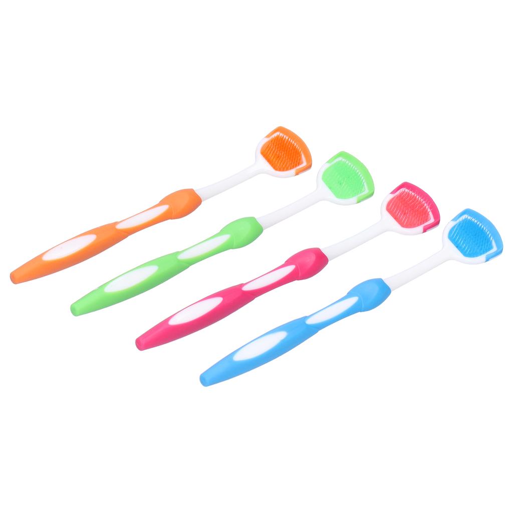 Gratte-langue en plastique pour voyage, portable, rafraîchit l'haleine, brosse nettoyante pour la langue, pour les soins bucco-dentaires
