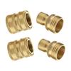 4 Pieces Garden Hose Quick Connect Water Hose Fitting 3/4 Inch Repair Parts High Performance Pressure Washer Adapters