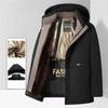 Down Cotton-padded Jacket Men's Mid-length Cotton-padded Jacket Winter Casual Cotton-padded Jacket Thickened Warm Jacket Men's Top