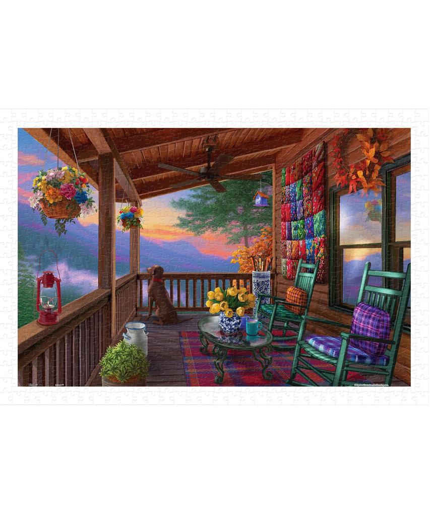 PieceRelax Plastic Jigsaw Puzzle Illustrations Mountain for No Broken Design 600-Piece "Bigelow View" (31x45cm) Adults, Challenging, Pieces,