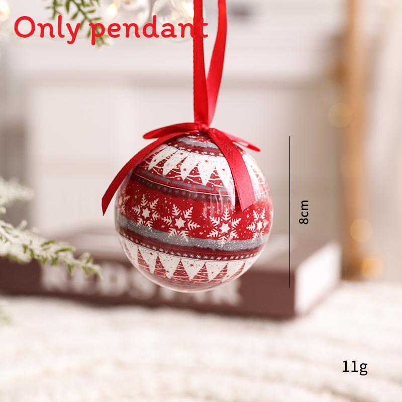 Christmas Theme Pattern Foam Ball Pendant Family Festival Decoration Props For Holiday Tree Decor And Festive Display