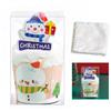 Unique Cake Shaped Coral Fleece Towel Sweet Cone Box,Christmas Eve New Year's Eve Company Event Gift Companion Gift