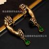High End Vintage Earrings From Dali Spain Art Phone Studs High-end Magazines Jewelry Gold
