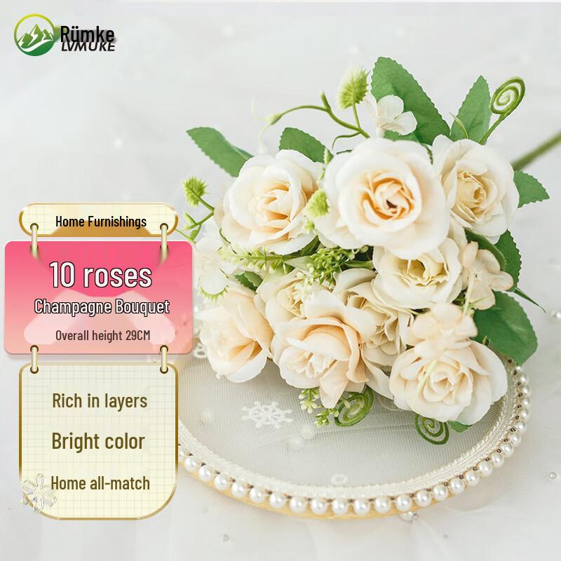 Lümke Artificial Rose Flower Bouquet