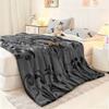 VIKAMA Gothic Barock Totenkopf Überwurf Dunkler Blumendruck Flanell Decke Weich Warm Sofa Bett Überwurf Halloween Heimdeko Geschenk