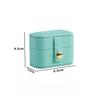 Ring Portable Small Jewelry Storage Box for Women Travel Simple Leather Ring Earrings Storage Box Organizer Display Gift Bag