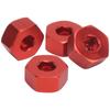 4pcs 5mm To 12mm Combiner Wheel Hub Hex Adapter Accessory for WPL D12 1 10 RC TrucksRed
