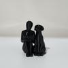 Eternal Friendship: People Reading Books and Puppies Sculpture, Suitable Living Room, Car, Study/Bookshelf Gift for Friends