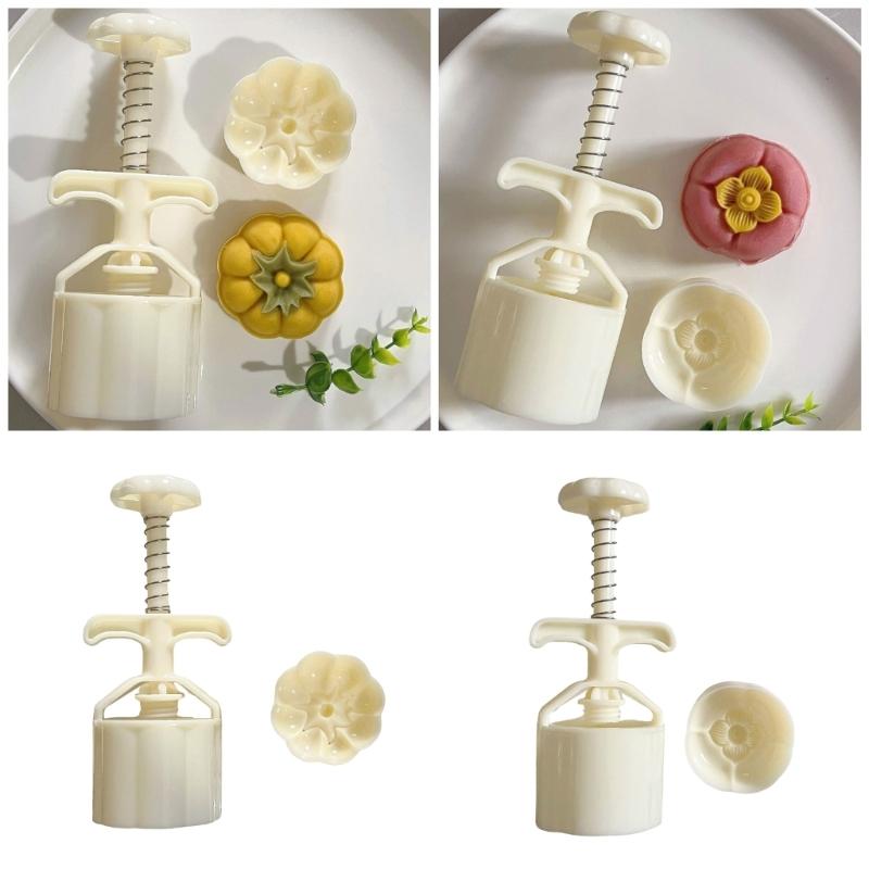 Convenient Green Bean Cake Molding Set Durable Food Grade Silicone Molds Set for Green Bean Cake and Persimmon Designs